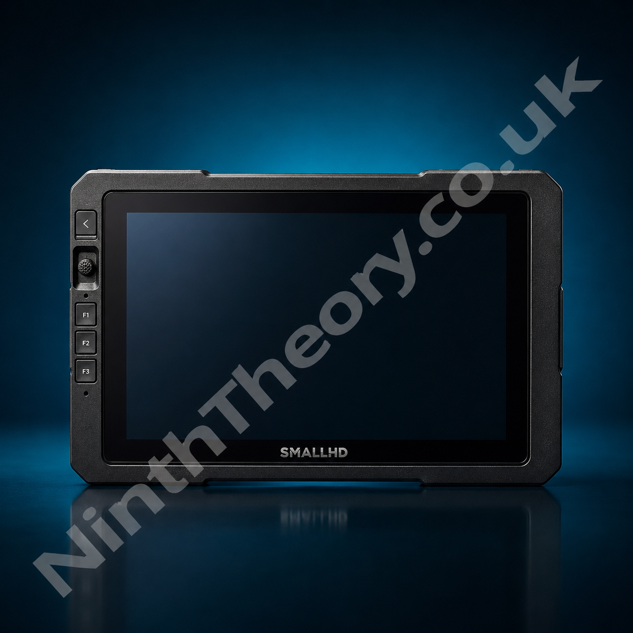 SmallHD monitor product image on a teal studio background